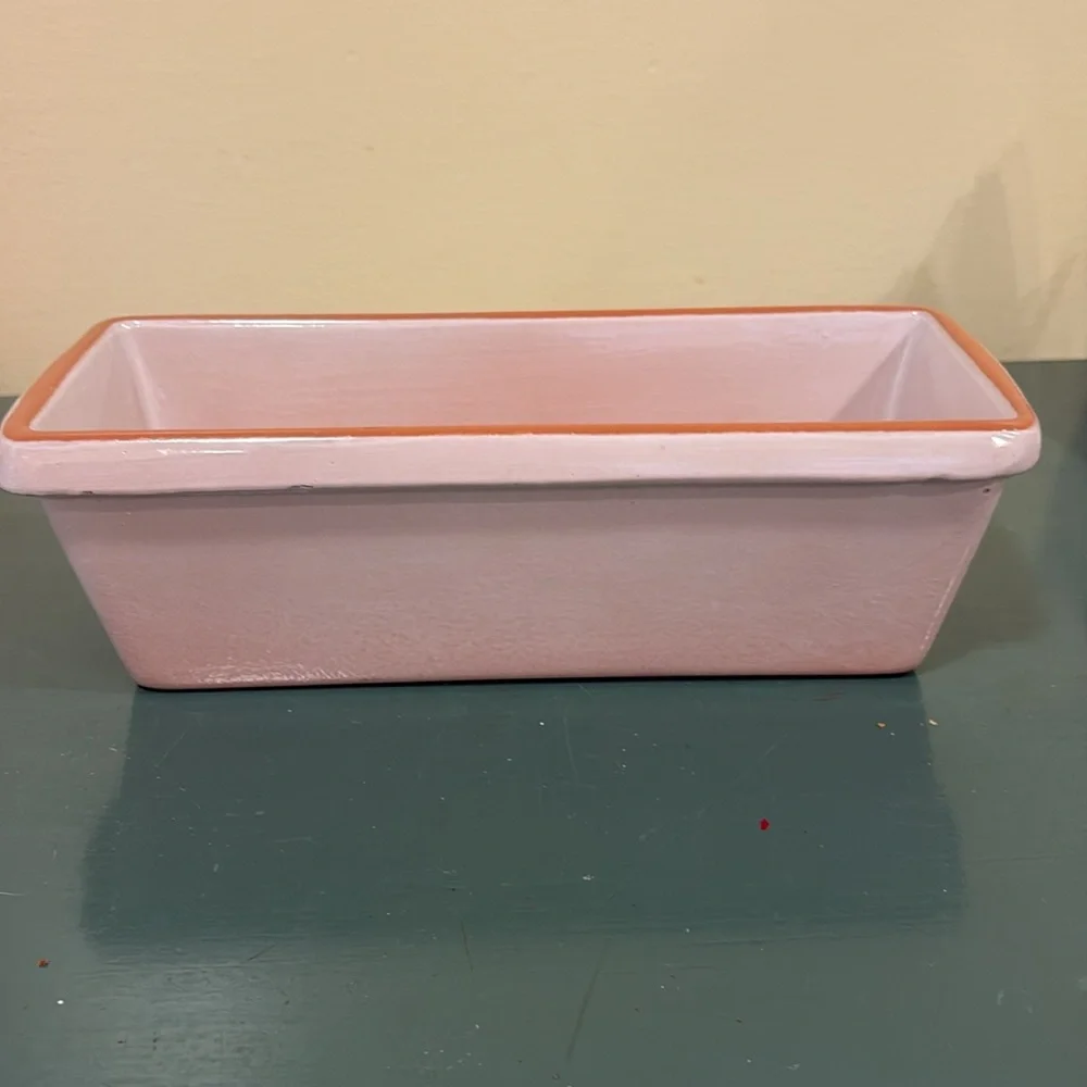 Emile Henry Pink Loaf Ceramic Baking Dish.